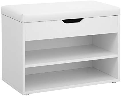 VASAGLE Storage Bench with Cushion, Shoe Bench, Hidden Storage - Image 7