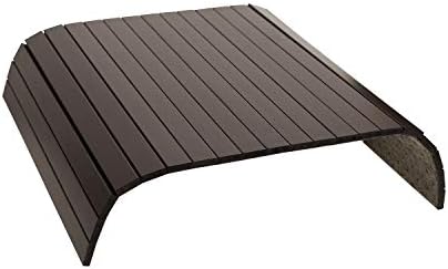 GEHE Sofa Arm Tray Table Flexible/Foldable Couch Arm Tray Armrest Table Perfect for Drink Snacks Great Arm Table for Couch Armrest (16.5" L x 13.25" W x 0.4" H, Mahogany) - Image 5