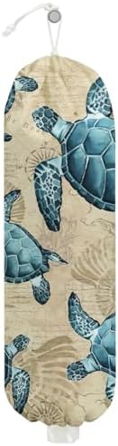 Sea Turtle Plastic Bag Holder, Wall Mount Grocery Bag Holder by Unknown