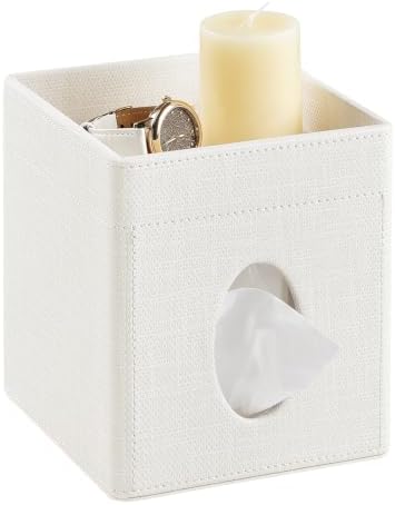 PU Leather Tissue Box Cover Square Tissue Box Holder Tissue Holder by Cretkhp