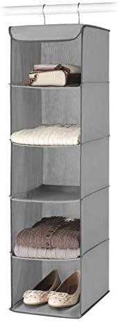 Whitmor 5 Section Closet Organizer - Hanging Shelves with Sturdy Metal Frame by Whitmor