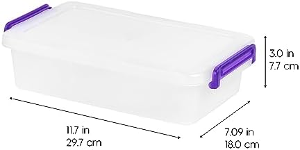 IRIS USA Storage Bins with Lids |Made in USA| 3 Qt - (10-Pack) - Clear - Image 5