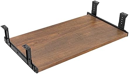 FRMSAET Under Desk 20/24/30 inch Keyboard Drawer Platform (24 in, Brown) by FRMSAET