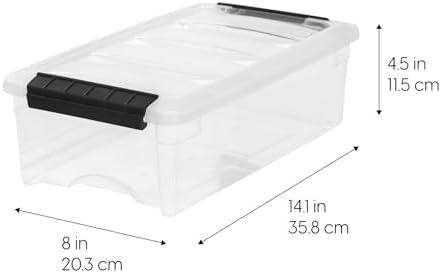 IRIS USA 6-Pack 6 Quart Storage Bins with Lids - Image 2