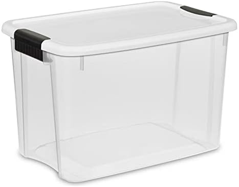 Sterilite Ultra Latch Box with Lids for Home and Office, 30 Quart, 18-Pack by Sterilite