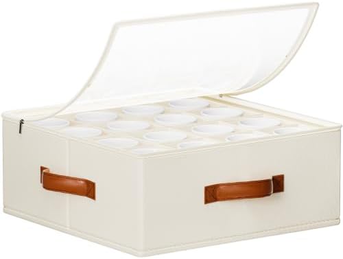 Foyego Cup and Mug Storage Box, Beige by Foyego