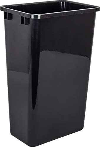 Hardware Resources CAN-50 Plastic Waste Container, Black by Hardware+Resources