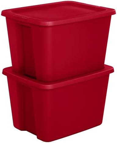 18 Gallon Plastic Storage Bins with Lids, Large Stackable Tote Containers for Home Organization - Image 4