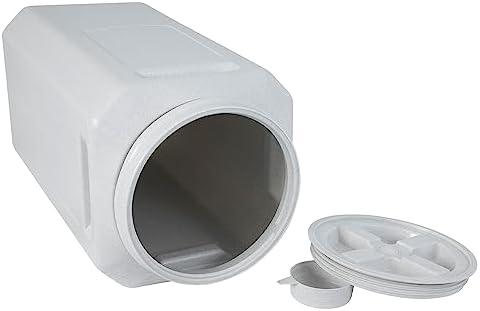 Vittles Vault Traditional Dog and Cat Food Container + Scoop, Gray, 80lbs - Image 2