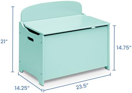 Delta Children MySize Deluxe Toy Box, Mint - Image 5