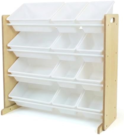 Humble Crew Kids Toy Organizer with 12 Bins, 4 Tier Storage for Playroom by HumbleCrew
