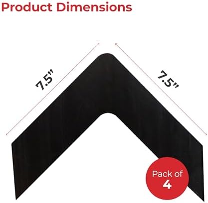 iPrimio NeverCurl V Shape Rug Corner Gripper, Reusable, 7.5" x 7.5", 4 Pack - Image 3