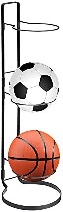 3-Tier Sports Ball Storage Rack Freestanding Wall Mount Ball Organizer by RoofWorld