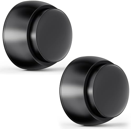 2PCS Door Stopper Wall Protector, Door Stoppers for Wall, Black by Sckeinwg