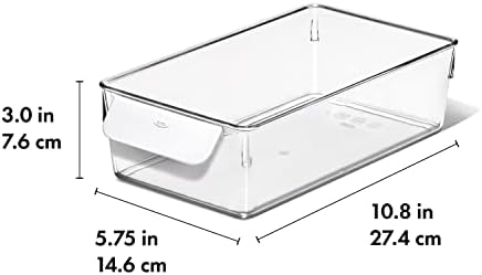 OXO Good Grips Fridge Organization Bin 5 in x 10 in - for Berry Bins, Yogurt Cups and More - Image 6