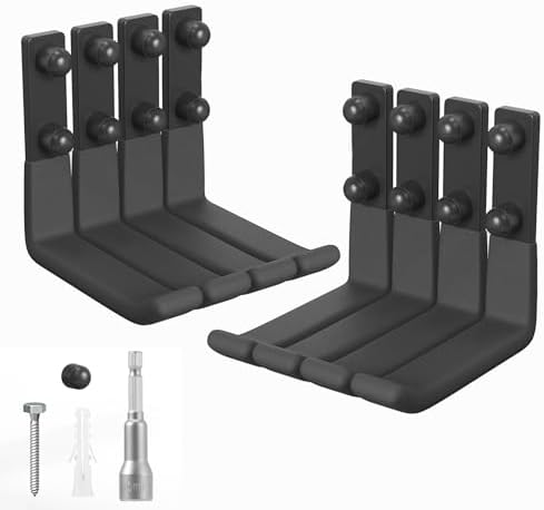 Heavy Duty Ladder Hangers for Garage Wall, 4 Inch (8 Pack) by Ligebul