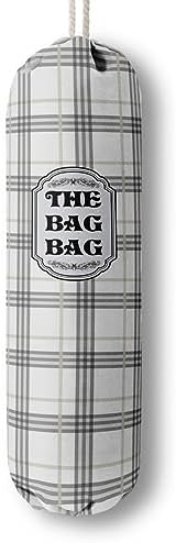 Classic Buffalo Check Plaid Grocery Bags Holder Organizer For Shopping Bags, Wall Mount Plastic Bags Storage Container Dispensers, Kitchen Housewarming Gifts For Women Family Friends Grandma Mom (A-9) by HiLus