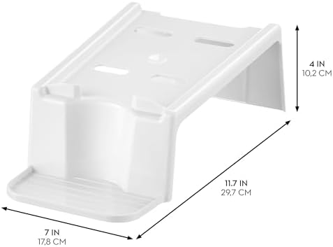 iDesign Laundry Detergent Holder Stand, White - Image 2