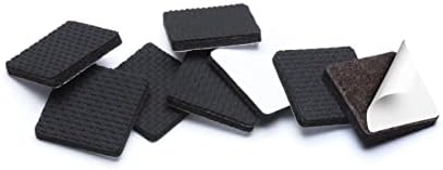 Slipstick GorillaPads CB148 Non Slip Furniture Pads/Rubber Gripper Feet (Set of 8) Self Adhesive Anti-Skid Floor Protectors, 1-1/4 inch Square, Black - Image 5