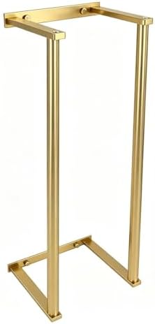 Bathroom Towel Rack for Rolled Towels, Wall Mounted Towel Storage Rack for Bathroom Organization, Stainless Steel Towel Storage Holder Can Holds Up to 6 Large Bath Towels (Gold) - Image 5