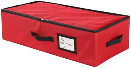 Sattiyrch Christmas Ornament Storage Box,Box Contributes Slots for 64 Holiday Ornaments 3-Inch Underbed Storage by Sattiyrch