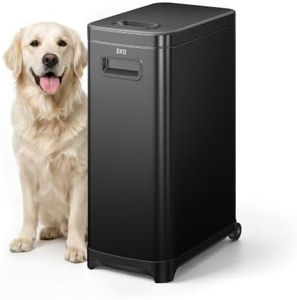 EKO 45 lb Airtight Dog Food Storage Container with Scoop and Wheels by Unknown