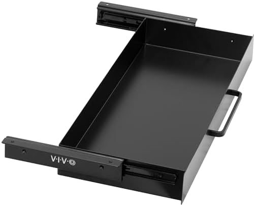 VIVO Black 22 x 9 inch Under Desk Storage Drawer, DESK-DR22H-B by VIVO