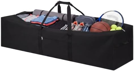 1 Pcs 36 x 13 x 13 Inch, 100 L Large Storage Duffle Bag Black by Hubeii
