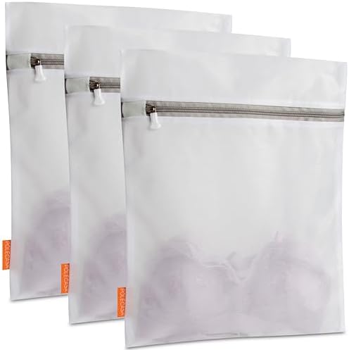 Polecasa Mesh Laundry Bags 3 Pack, 12 x 16" Medium, Fine Mesh by Polecasa
