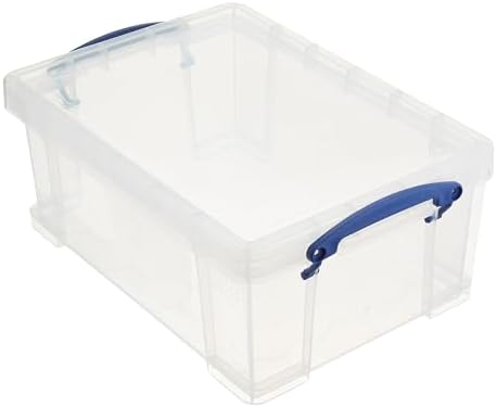 Really Useful Box 9L Stackable Plastic Storage Containers, Clear, 2-Pack - Image 7