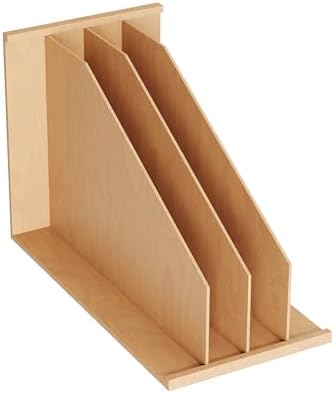 Dowell 4007 TD3 Wooden Vertical Tray Divider Organizer for Base 15" Cabinets - Kitchen Storage & Organization Accessories by DowellKitchenBath