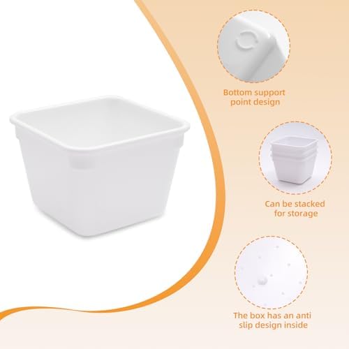 Kitchen Desk Drawer Organizers Storage for Office, Small Acrylic Vanity Trays Makeup for Drawer Bathroom Plastic Make up Organizers 25 Pcs White - Image 6