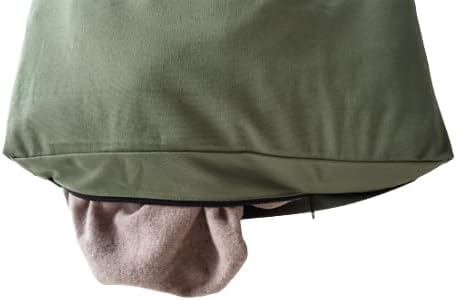 Door Hanging Laundry Hamper with Front Pocket, Army Green, 65 Liters - Image 2