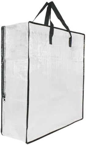 GONGKANGYUAN 25 Gallon Large Clear Storage Bags with Zipper and Handles, Blanket Bags for Closet Storage, Underbed Storage Organizer for Clothes Pillow Bedding Christmas Wreath by GONGKANGYUAN