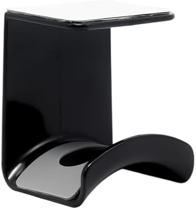 Black Headphone Stand Hanger,Hanging Headset Holder Hook Under Desk by Adyoney