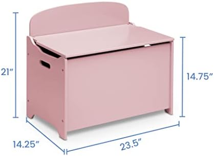 Delta Children MySize Deluxe Toy Box, Dusty Rose - Image 5