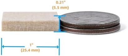 Furnigear Felt Furniture Pads for Hardwood Floors - Self Adhesive Chair Felt Pads, Floor Protector for Furniture Feet, Furniture Sliders Moving Your Furniture Smoothly - Anti Scratch 108 Pcs 1" Square - Image 2