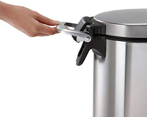 simplehuman Medium Pet Food Storage Container, Holds 25-29 lb / 11-13 kg of Dry Dog Food, Cat Food, or Bird Seed, Airtight Lock-Tight Lid with Magnetic Scoop, BPA-Free, Brushed Stainless Steel - Image 4
