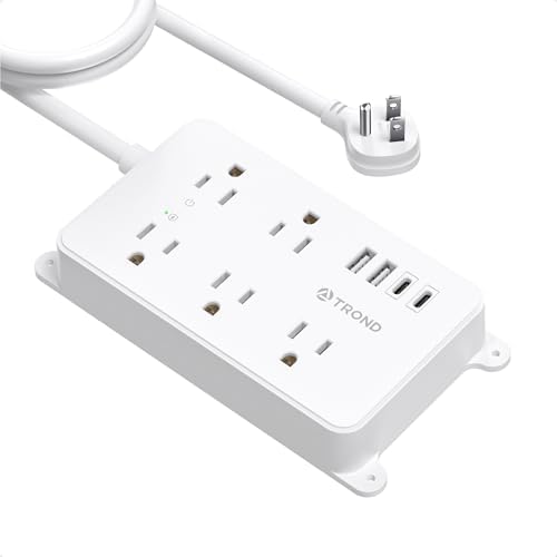 TROND Power Strip with USB, 10ft Extension Cord, 1300J, ETL Listed by TRONDOfficial