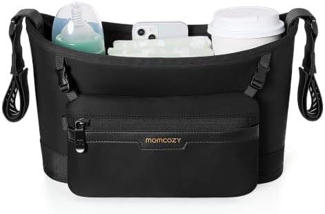 Momcozy Slim Stroller Organizer with 2 Insulated Cup Holders by Momcozy