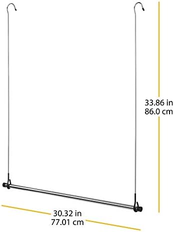 Whitmor Closet Rod, Chrome, Pack of 2 | Double | Heavy Duty | Closet Organizer - Image 4