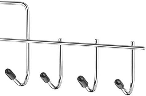 Whitmor Clothes Hanger, 10 Hook Accessory-Hanger, Chrome Metal Tie Hanger for Closet, Belt, Ties, Scarves Organizer and Rack, Space Saving Closet Accessories, Black Tips, (Pack of 12) - Image 4