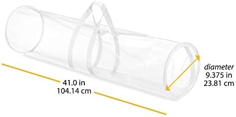 Whitmor Gift Wrap Organizer 41 Inch, Clear/White (Pack of 2) - Image 4