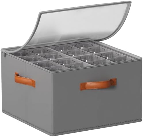 Foyego Wine Glass Storage Box, Gray by Foyego