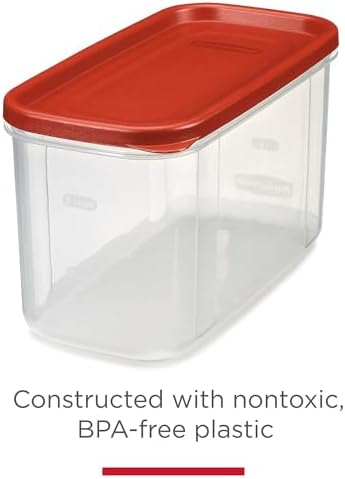 Rubbermaid Premium Modular Food Storage Containers with Lids, Clear, 18-cup Cereal Keepers - 2 Pack, Stackable Space Saving Design, Ideal for Pantry Organization and Kitchen Essentials - Image 5