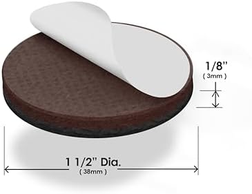 Slipstick GorillaPads CB149 Non-Slip Furniture Pads/Rubber Grippers (Set of 8) Self-Adhesive Furniture Feet Floor Protectors, 1-1/2 inch Round, Black - Image 4