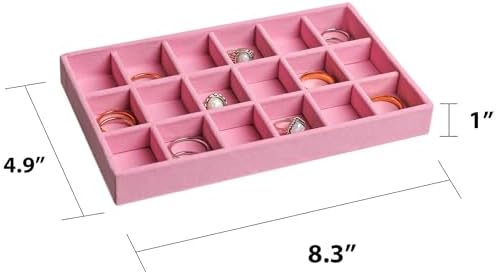Frebeauty Jewelry Trays for Drawer,Set of 6 Jewelry Organizer and Storage - Image 2