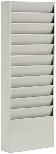 Displays2go Office File Folder Wall Rack, 11 Tiered Pockets by Displays2go