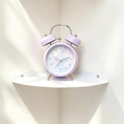 Small Tiny Metal Floating Corner Shelves, 7 x 7 x 0.6 Inches，1pcs, White - Image 3