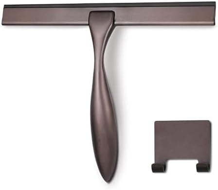Hiware All-Purpose Shower Squeegee for Shower Doors, Bathroom, Window and Car Glass - Bronze, Stainless Steel, 14 Inches by HIWARE